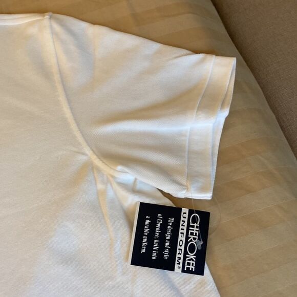 Cherokee NWT Mens Short Sleeve White Polo Shirt. Size XL. - Picture 4 of 5